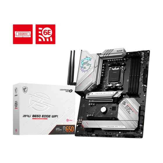 Image of MSI-MPG-B650-Edge-WIFI-Motherboard