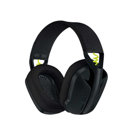 LOGITECH G435 LIGHTSPEED WIRELESS GAMING HEADSET - BLACK AND NEON YELLOW