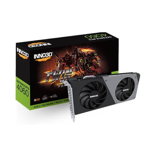 INNO3D GeForce RTX 4060 Twin X2 8GB Graphic Card N40602-08D6-173051N