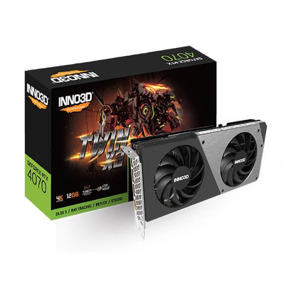 Inno3D GeForce RTX­­ 4070 Twin X2 12GB GDDR6X Graphic Card N40702-126X-185252N