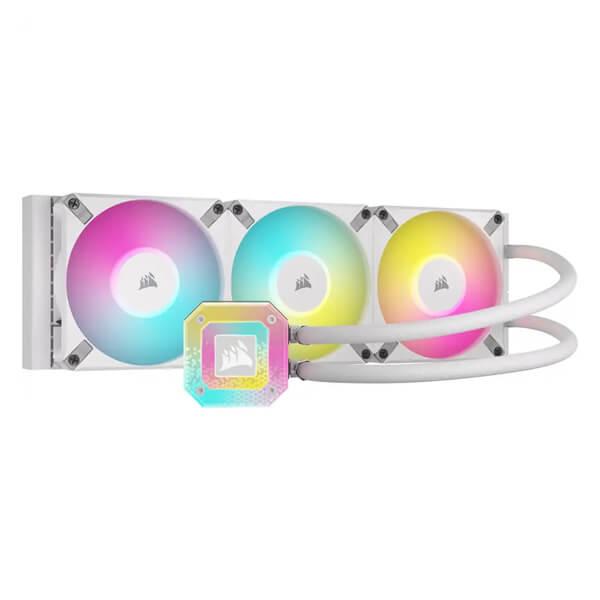 Corsair iCUE H150i Elite Capellix XT RGB White All In One 360mm CPU Liquid Cooler (CW-9060073-WW)