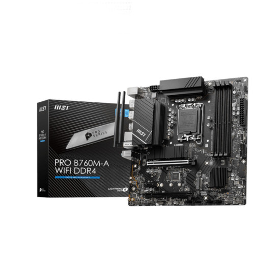 MSI PRO B760M-A WIFI DDR4 MOTHERBOARD