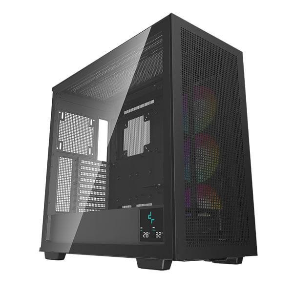DEEPCOOL MORPHEUS ARGB (E-ATX) FULL TOWER CABINET WITH TEMPERED GLASS SIDE PANEL (BLACK)