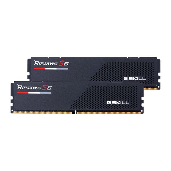 G.Skill Ripjaws S5 64GB (32GBx2) DDR5 5200MHz Black Gaming Desktop RAM F5-5200J3636D32GX2-RS5K