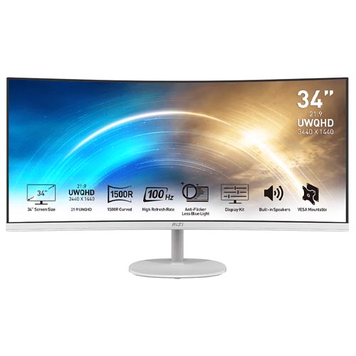 MSI PRO MP341CQ 34&#8243; Professional Business Monitor