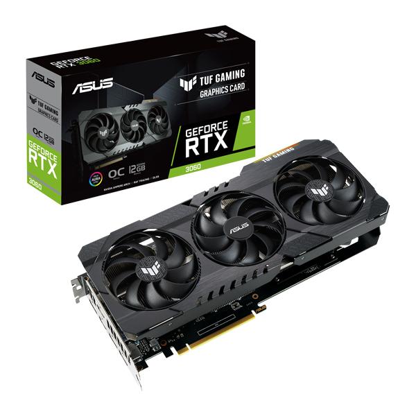 Asus TUF Gaming GeForce RTX 3060 V2 OC Edition 12GB GDDR6 192-bit Gaming Graphics Card