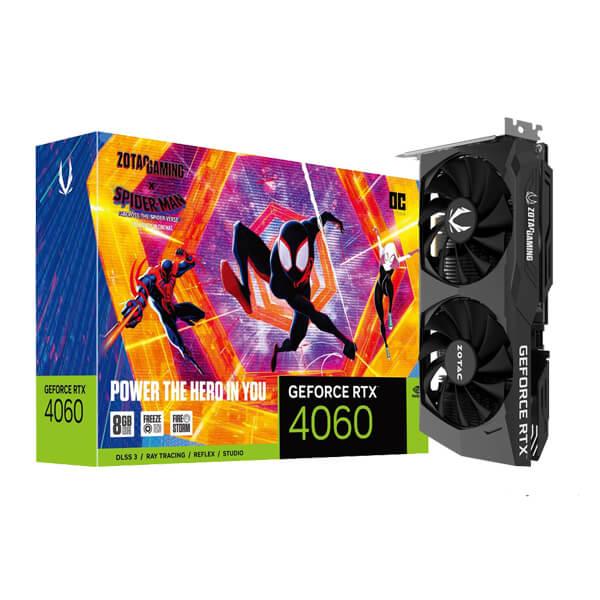 Zotac Gaming GeForce RTX 4060 OC Spider Man 8GB GDDR6 128-bit Graphics Card