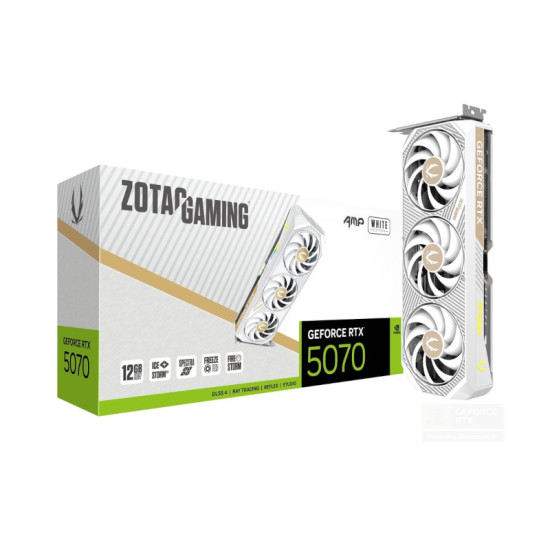 ZOTAC GAMING GEFORCE RTX 5070 AMP WHITE EDITION 12GB GDDR7