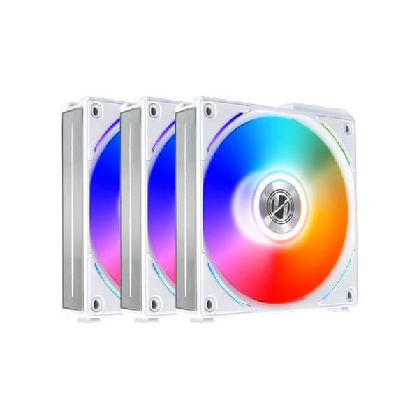 LIAN LI UNI FAN AL120 ARGB WHITE 120MM  CABINET FAN (TRIPLE PACK)
