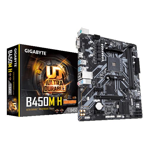 Gigabyte B450M H AMD Socket AM4 Motherboard