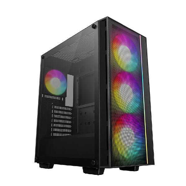 DEEPCOOL MATREXX 55 MESH V4 C ARGB (ATX) MID TOWER CABINET (BLACK)