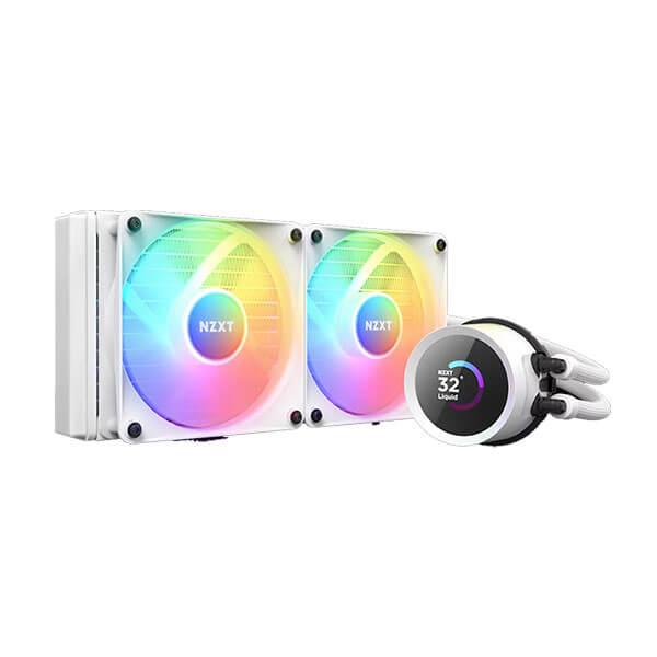 NZXT Kraken 240 RGB 240mm AIO Liquid Cooler with LCD Display RL-KR240-W1