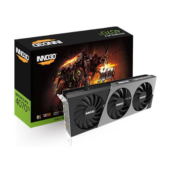 INNO3D GEFORCE RTX 4070 Ti X3 12GB GDDR6X Graphic Card N407T3-126X-186148N