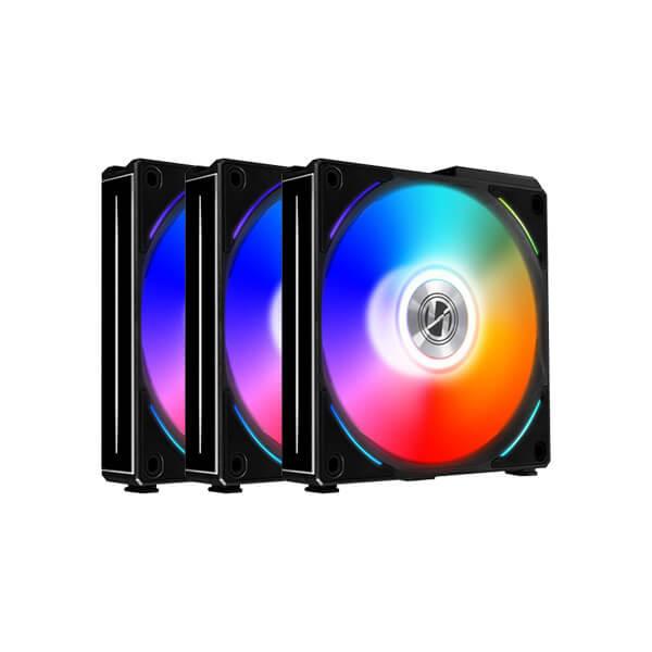 LIAN LI UNI FAN AL120 ARGB BLACK 120MM CABINET FAN (TRIPLE PACK)