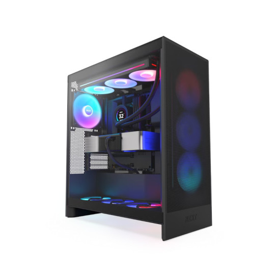 NZXT H7 FLOW RGB MID-TOWER CABINET - BLACK
