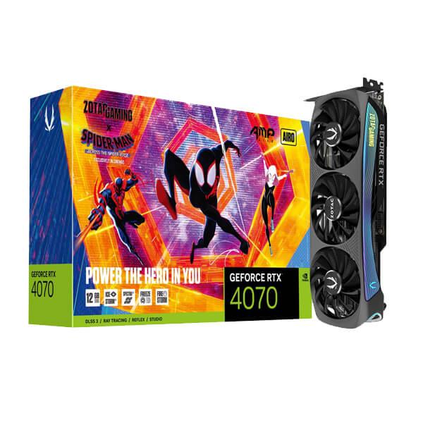 Zotac Gaming GeForce RTX 4070 Amp Airo Spider Man 12GB GDDR6X 192-bit Graphics Card