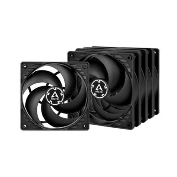ARCTIC P12 PWM PST BLACK CABINET FAN (FIVE PACK)