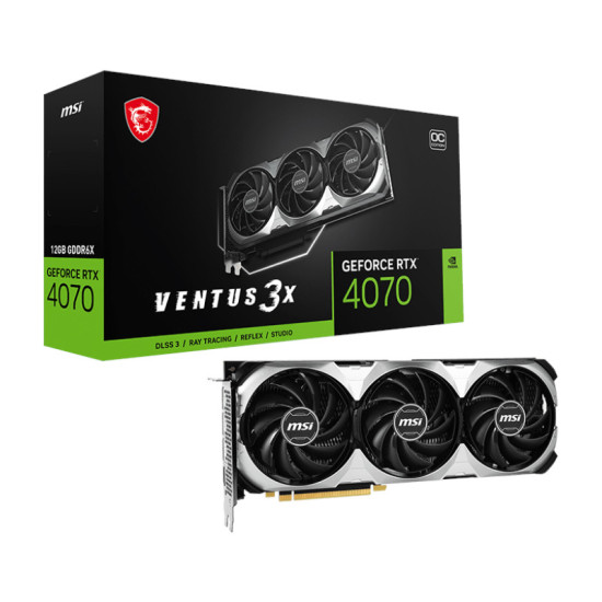 MSI GeForce RTX 4070 VENTUS 3X 12G OC 12GB GDDR6X Graphic Card