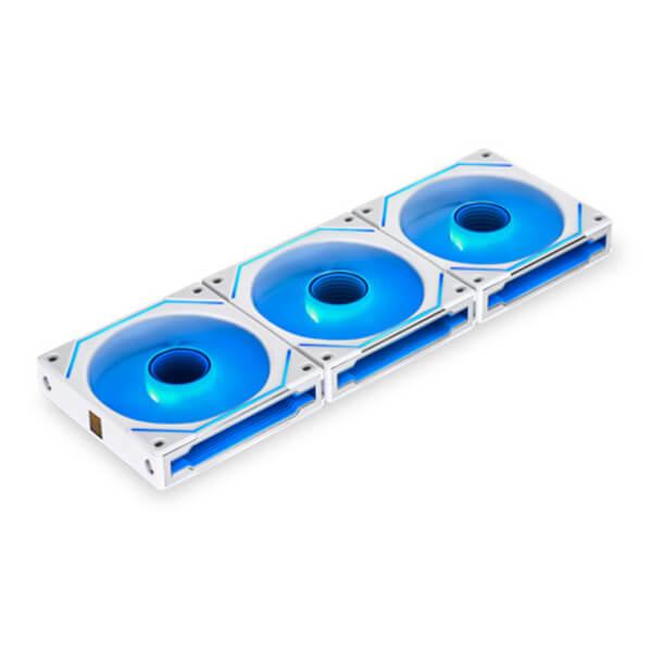Lian Li UNI Fan SL Infinity 120 ARGB White - 120mm PWM ARGB Cabinet Fan (Triple Pack)