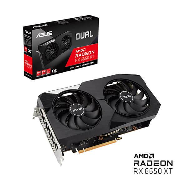 Asus Dual Radeon RX 6650 XT OC 8GB GDDR6 128-bit Gaming Graphics Card