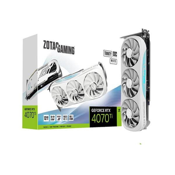 Zotac Gaming GeForce RTX 4070 Ti Trinity OC White Edition 12GB GDDR6X 192-bit Graphics Card