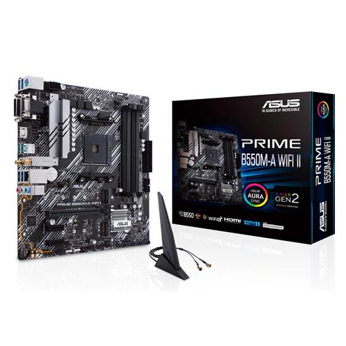 ASUS PRIME B550M-A WIFI II Micro-ATX DDR4 Motherboard